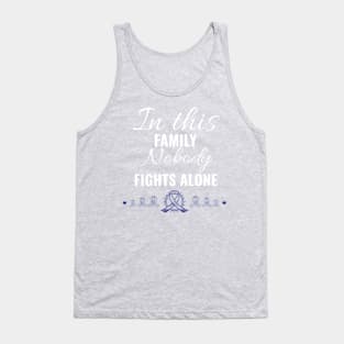 In this family nobody fights alone Tank Top